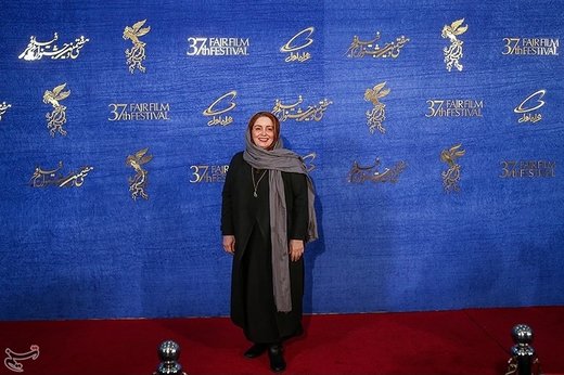 ژاله صامتی بازیگر فیلم حمال طلا در آخرین روز سی‌وهفتمین جشنواره فیلم فجر