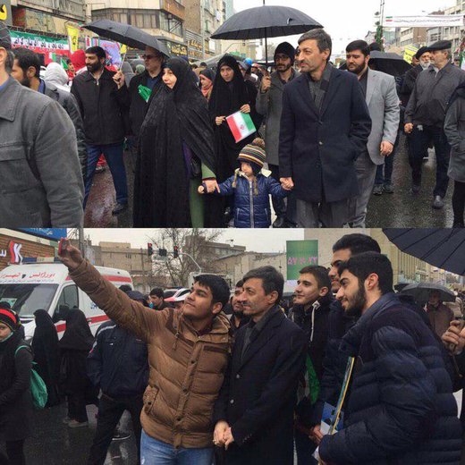 حضور خانوادگی فتاح در جشن 40 سالگی انقلاب