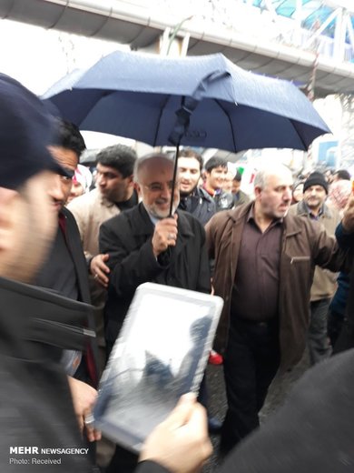 علی اکبر صالحی در راهپیمایی 22 بهمن