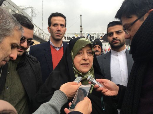 معصومه ابتکار در جشن تولد چهل سالگی انقلاب اسلامی