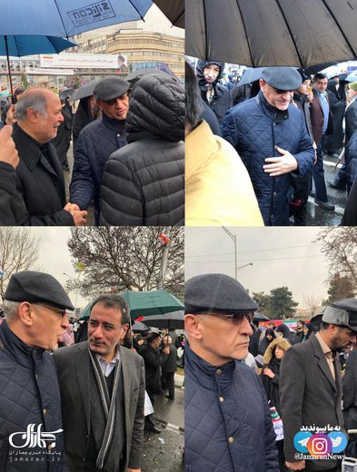 سید علی خاتمی رئیس دفتر رئیس جمهور اصلاحات در راهپیمایی ۲۲ بهمن تهران
