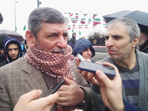 حضور‌ صفار هرندی، عضو مجمع تشخیص مصلحت نظام در راهپیمایی ۲۲ بهمن تهران