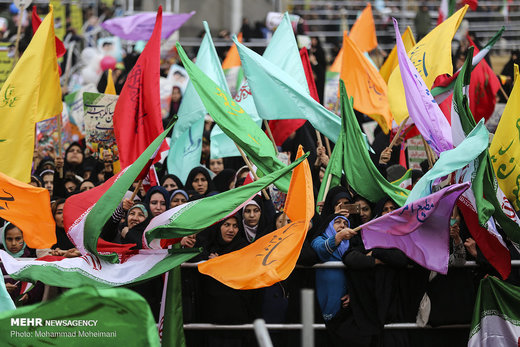 سخنرانی رئیس جمهور در مراسم راهپیمایی ۲۲ بهمن