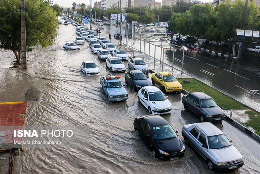 آبگرفتگی معابر بندرعباس