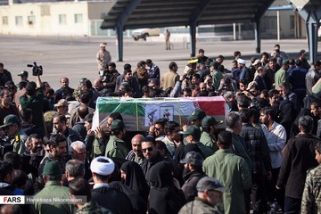 ورود پیکر شهدای حادثه تروریستی به اصفهان