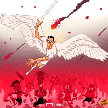 انتقام سخت دی ماریا از شیاطین سرخ!