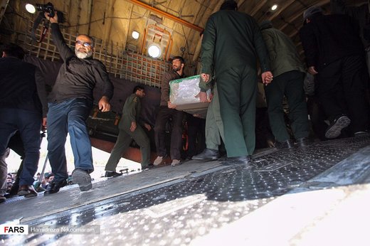 ورود پیکر شهدای حادثه تروریستی به اصفهان