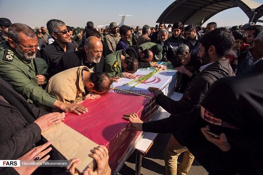 ورود پیکر شهدای حادثه تروریستی به اصفهان