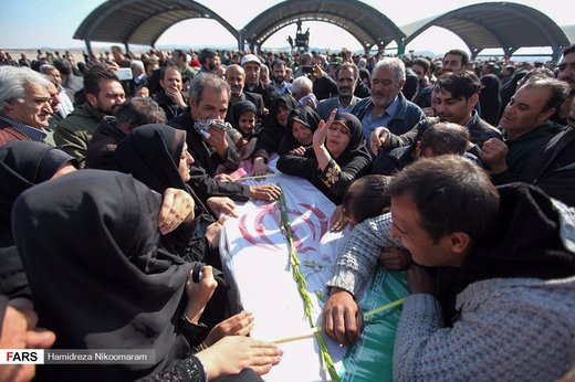 ورود پیکر شهدای حادثه تروریستی به اصفهان