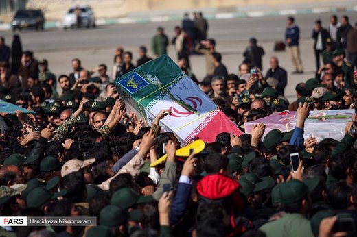 ورود پیکر شهدای حادثه تروریستی به اصفهان