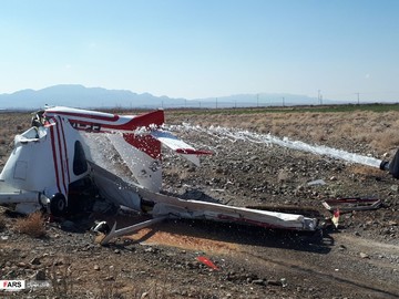 سقوط هواپیمای فوق سبک در کاشمر