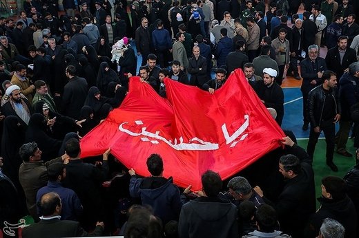 وداع خانواده های شهدای حادثه تروریستی زاهدان در اصفهان