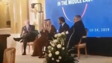 انتشار ویدیوی خوش رقصی الجبیر و وزرای خارجه بحرین و امارات در حضور نتانیاهو