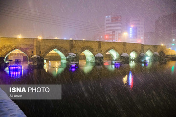 بارش برف در اردبیل
