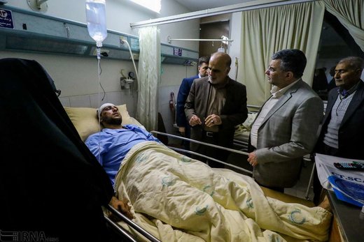 مجروحان حادثه تروریستی زاهدان در بیمارستان شهید صدوقی اصفهان