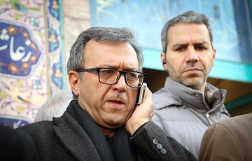 مراسم تشییع پیکر پوران شریعت رضوی
