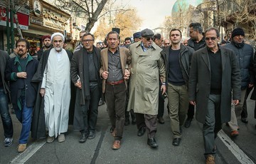 مراسم تشییع پیکر پوران شریعت رضوی