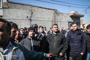 بازسازی صحنه جرم متهم به تخریب اموال شهروندان