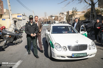 بازسازی صحنه جرم متهم به تخریب اموال شهروندان