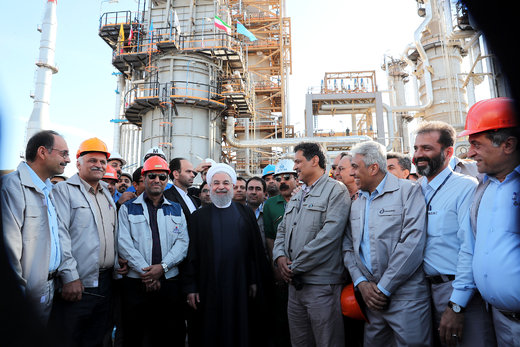 افتتاح و بهره برداری از پروژه کیفیت بنزین و نفت گاز