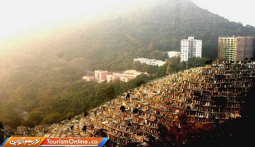 تصاویر | قبرستان‌های عمودی جاذبه جدید گردشگری شرق آسیا!