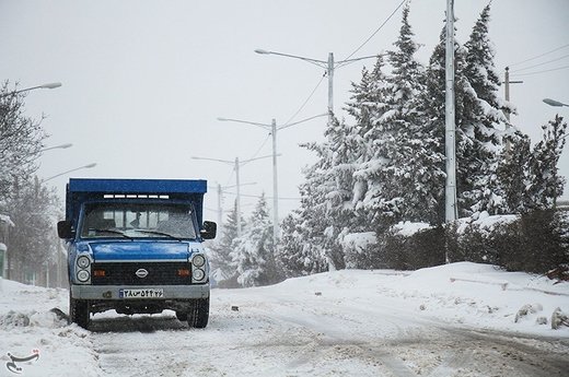 بارش سنگین برف در ۹ استان کشور/تردد با زنجیر چرخ الزامی است