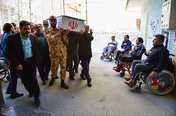 تشییع جانباز بسیجی دفاع مقدس عبدالله عکافی