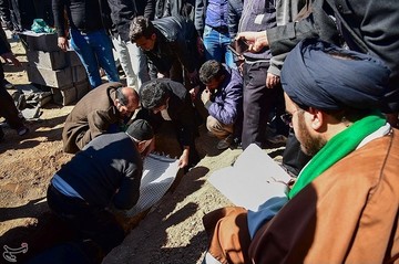 تشییع جانباز بسیجی دفاع مقدس عبدالله عکافی