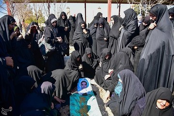 تشییع جانباز بسیجی دفاع مقدس عبدالله عکافی