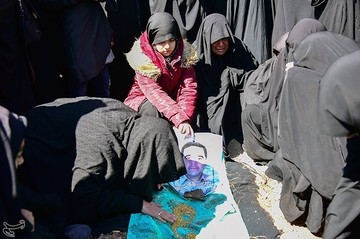 تشییع جانباز بسیجی دفاع مقدس عبدالله عکافی