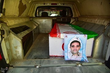 تشییع جانباز بسیجی دفاع مقدس عبدالله عکافی