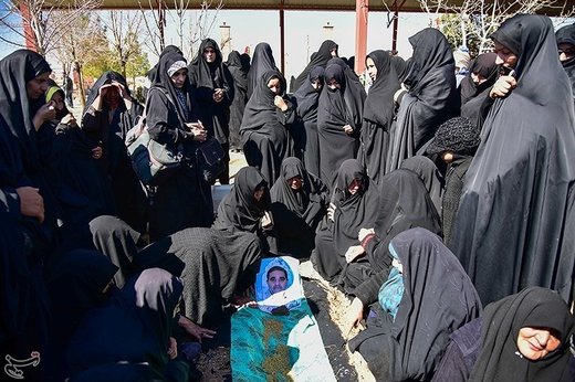 تشییع جانباز بسیجی دفاع مقدس عبدالله عکافی