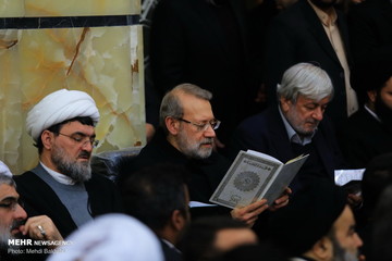 مراسم بزرگداشت آیت الله مومن در مسجد اعظم قم‎
