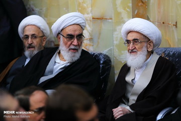 مراسم بزرگداشت آیت الله مومن در مسجد اعظم قم‎