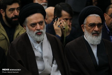 مراسم بزرگداشت آیت الله مومن در مسجد اعظم قم‎