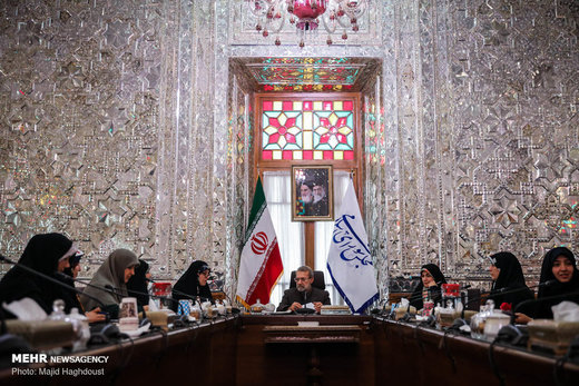 دیدار رئیس مجلس شورای اسلامی با بانوان نماینده