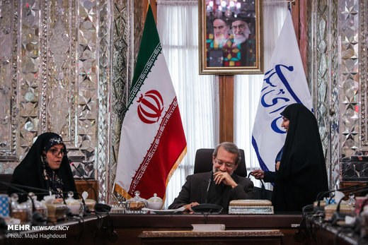 دیدار رئیس مجلس شورای اسلامی با بانوان نماینده