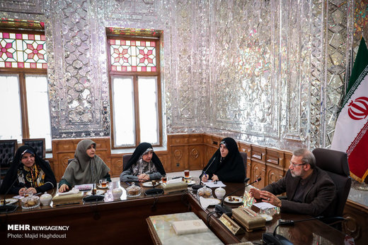 دیدار رئیس مجلس شورای اسلامی با بانوان نماینده