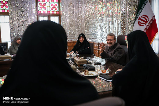 دیدار رئیس مجلس شورای اسلامی با بانوان نماینده