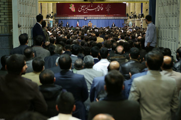 دیدار جمعی از مداحان و ذاکران اهل بیت(ع) با رهبر معظم انقلاب اسلامی