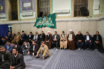 دیدار جمعی از مداحان و ذاکران اهل بیت(ع) با رهبر معظم انقلاب اسلامی