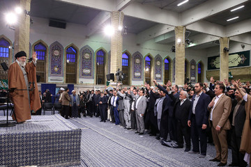 دیدار جمعی از مداحان و ذاکران اهل بیت(ع) با رهبر معظم انقلاب اسلامی