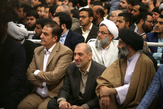 دیدار جمعی از مداحان و ذاکران اهل بیت(ع) با رهبر معظم انقلاب اسلامی