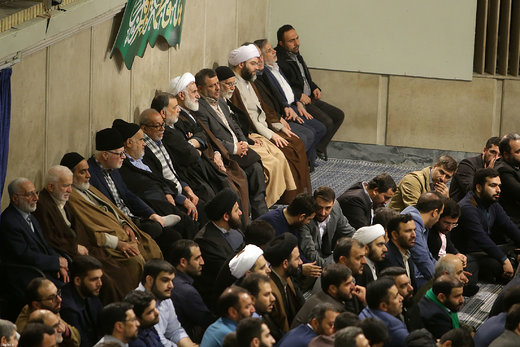 دیدار جمعی از مداحان و ذاکران اهل بیت(ع) با رهبر معظم انقلاب اسلامی
