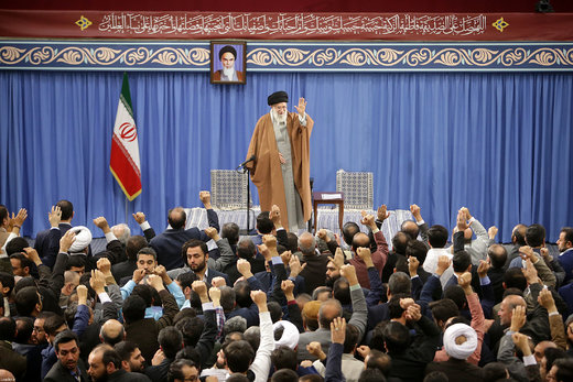 دیدار جمعی از مداحان و ذاکران اهل بیت(ع) با رهبر معظم انقلاب اسلامی