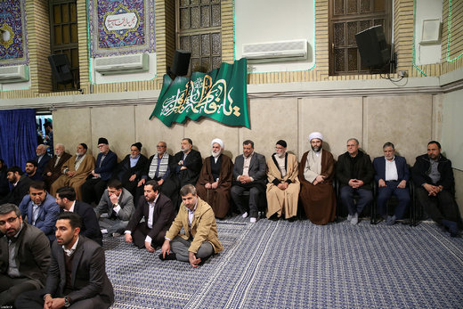 دیدار جمعی از مداحان و ذاکران اهل بیت(ع) با رهبر معظم انقلاب اسلامی