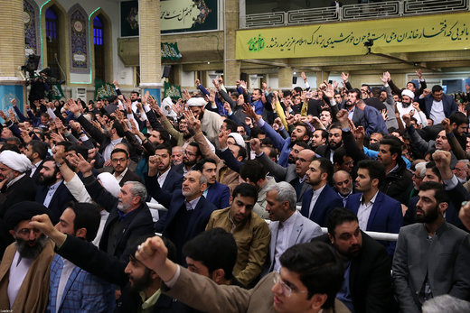 دیدار جمعی از مداحان و ذاکران اهل بیت(ع) با رهبر معظم انقلاب اسلامی