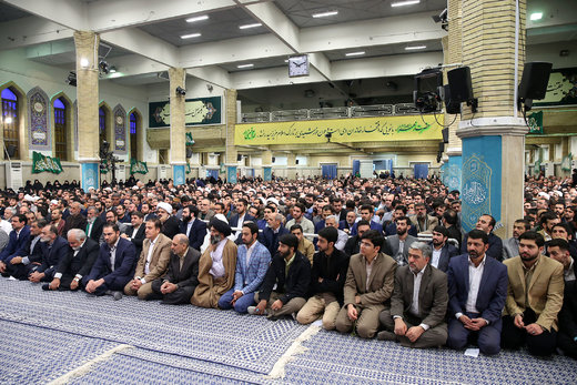دیدار جمعی از مداحان و ذاکران اهل بیت(ع) با رهبر معظم انقلاب اسلامی