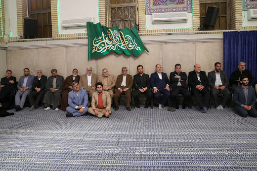 دیدار جمعی از مداحان و ذاکران اهل بیت(ع) با رهبر معظم انقلاب اسلامی