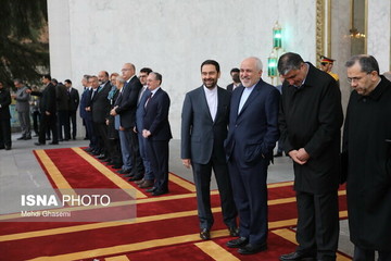 ظریف یحضر مراسم استقبال رئیس الوزراء الأرميني/صور